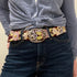 Jenny Krauss Morning Glory Floral Embroidered Wool Ladies Belt